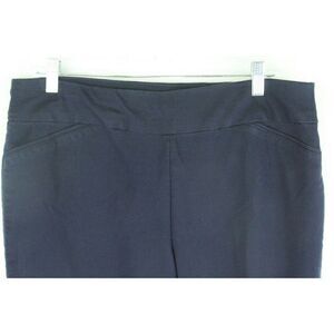 Kohl's 14 Short Pants Blue Cotton Stretch Straight Leg Womens